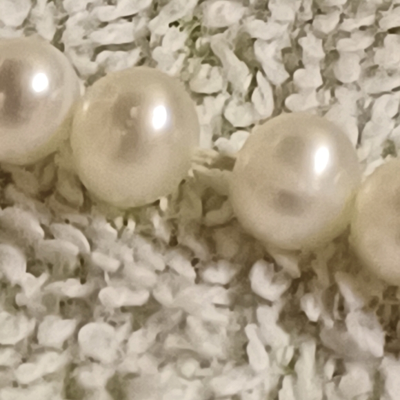 Vintage 18" Genuine Cultured Pearl Necklace-14K Spring Ring Clasp-101 Pearls - Picture 8 of 9
